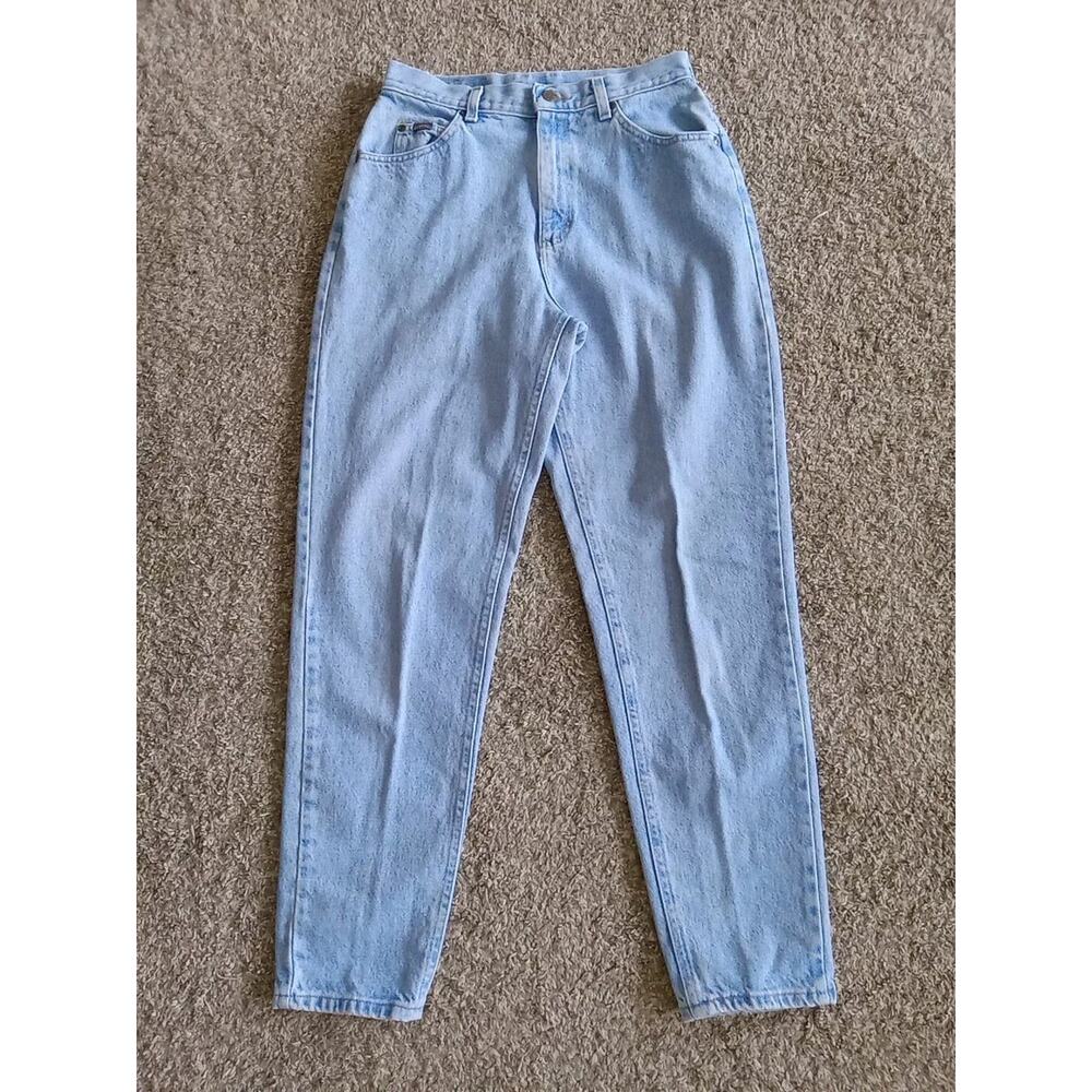 Vintage Lee Jeans Blue Denim Mom Light Wash Women's 10 Med 30x30 Measured 🇺🇸